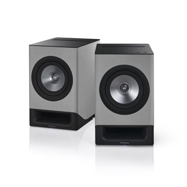 Altavoces Hi-Fi conectados Technics SC-CX700E-H – Silky Gray – Pares vendidos – Sonido premium