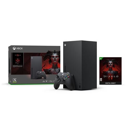 Pack Xbox Series X Noire + Diablo IV – Puissance 4K et aventure épique