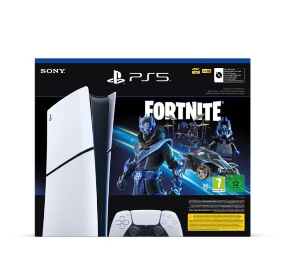 Pack PlayStation®5 Slim Digital + Fortnite® Cobalt Star – Edición exclusiva